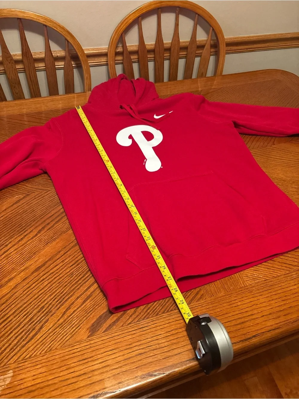 Nike Philadelphia Phillies MLB Red Pullover Hoodie – Men's Size Large (L)